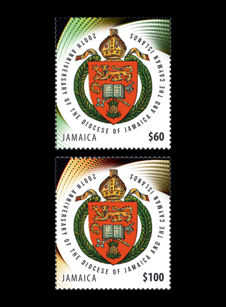 Jamaica 200th Anniversary of Diocese of Jamaica $60, $100 2v