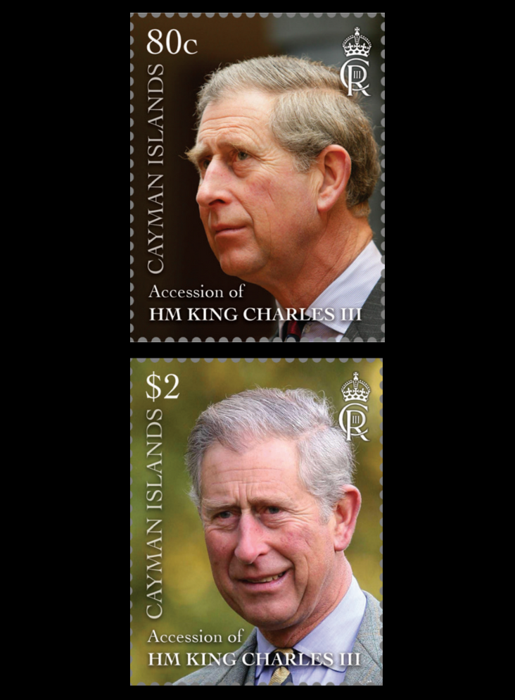 Cayman Islands Accession of King Charles III 2v Stamps