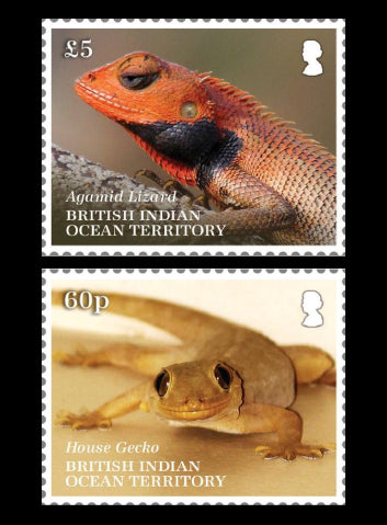 British Indian Ocean Territory Lizards 3 value 14/10/19