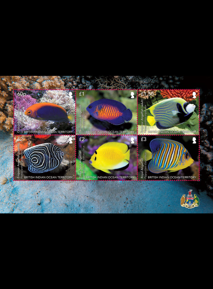 British Indian Ocean Island Territory Angelfish 6 Valve M/S