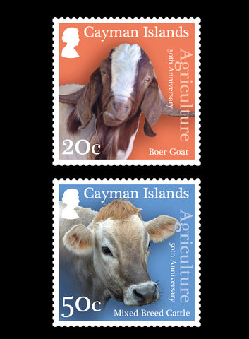 Cayman Islands 50th Aniversary of Agriculture 4 value set  29/3/17