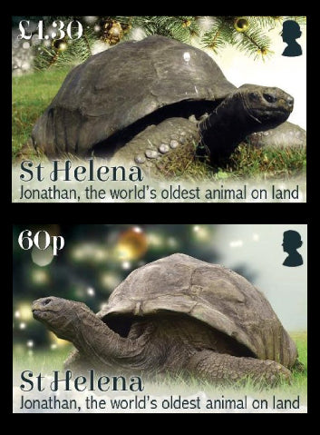 St Helena Jonathan, World's Oldest Land Animal 4 value set  15/9/19