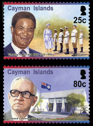 Cayman Islands Pioneers II 4 value set 20/5/15