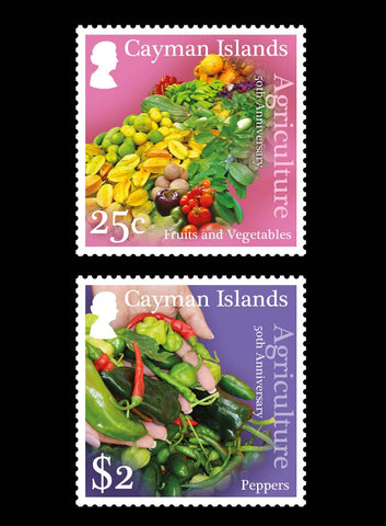 Cayman Islands 50th Aniversary of Agriculture 4 value set  29/3/17