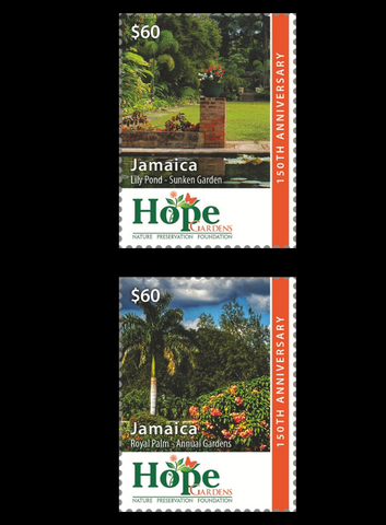 Jamaica Hope Botanical Gardens 6v 29/5/23