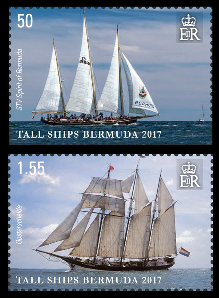 Bermuda Tall Ships 4 value set 31/8/17