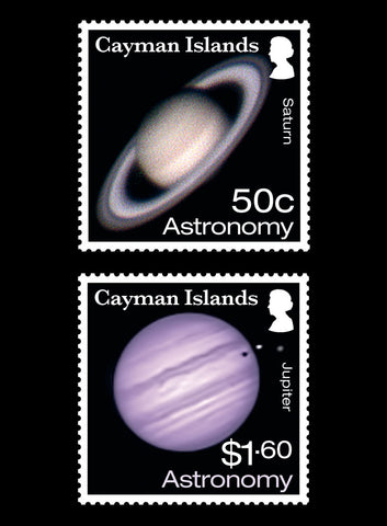 Cayman Islands Astronomy 4 value set  2/6/17