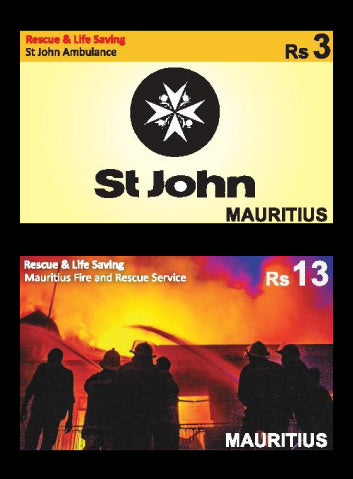 Mauritius Rescue & Lifesaving 2 value set  9/10/18