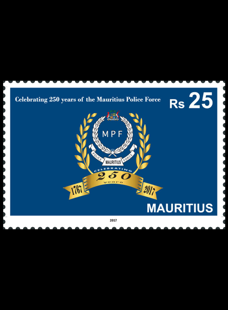 Mauritius Celebrating 250 Years of the  Mauritius Police Force RS25 1/8/17