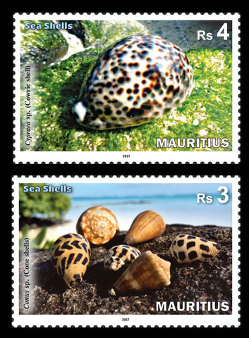 Mauritius Sea Shells 4 value  miniature sheet 9/10/17