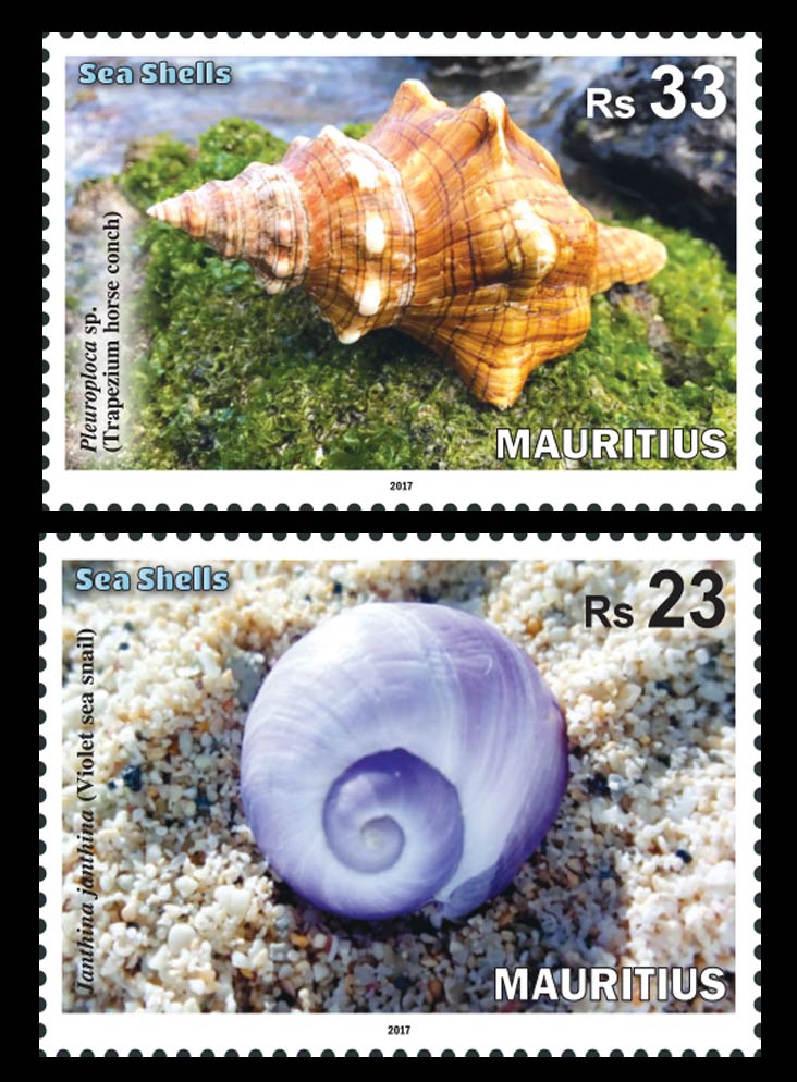 Mauritius Sea Shells 4 value set  9/10/17