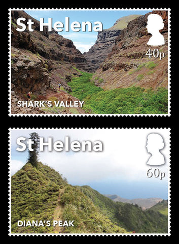 St Helena Post Box Walks 4 value set 16/10/17