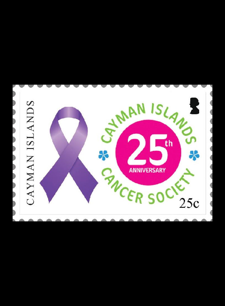 Cayman Islands 25th Anniversary Cancer Society 1 value