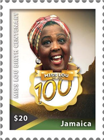 2020 Miss Lou Birth Centenary 4 value miniature  sheet  8/3/20