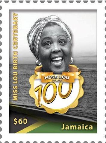 2020 Miss Lou Birth Centenary 4 value miniature  sheet  8/3/20